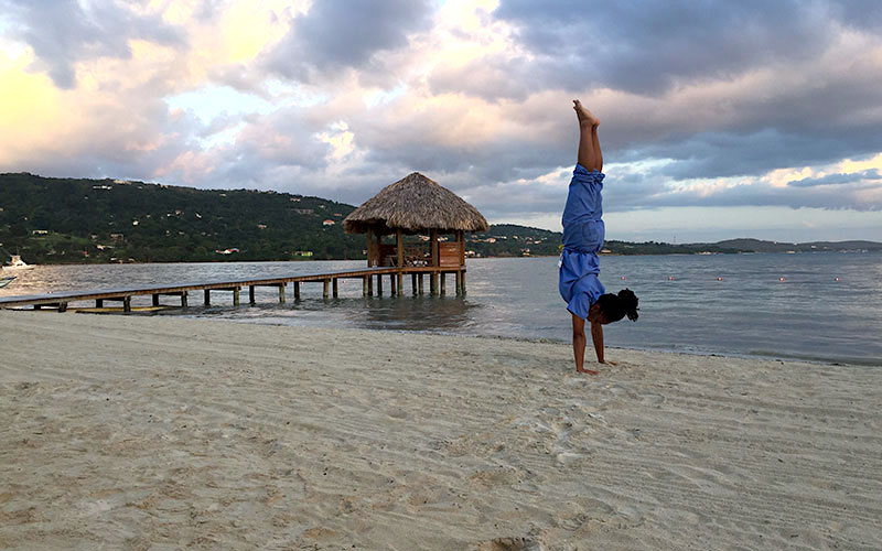 Dr. Helaire on dental mission trip in Jamaica